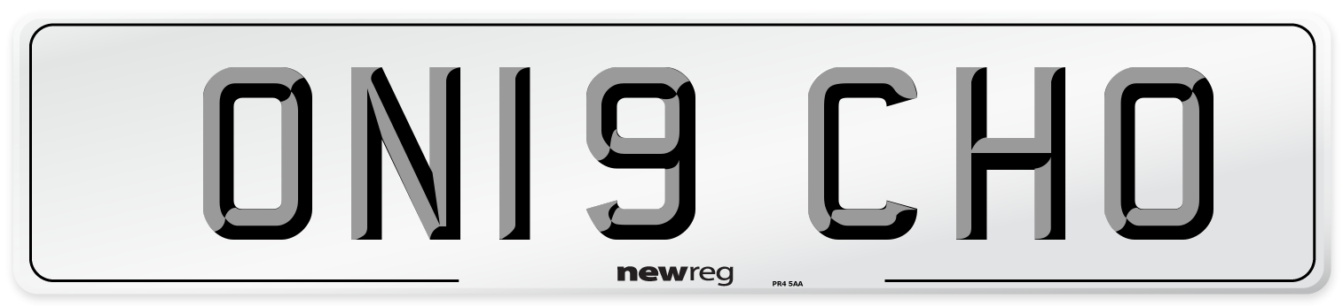 ON19 CHO Number Plate from New Reg